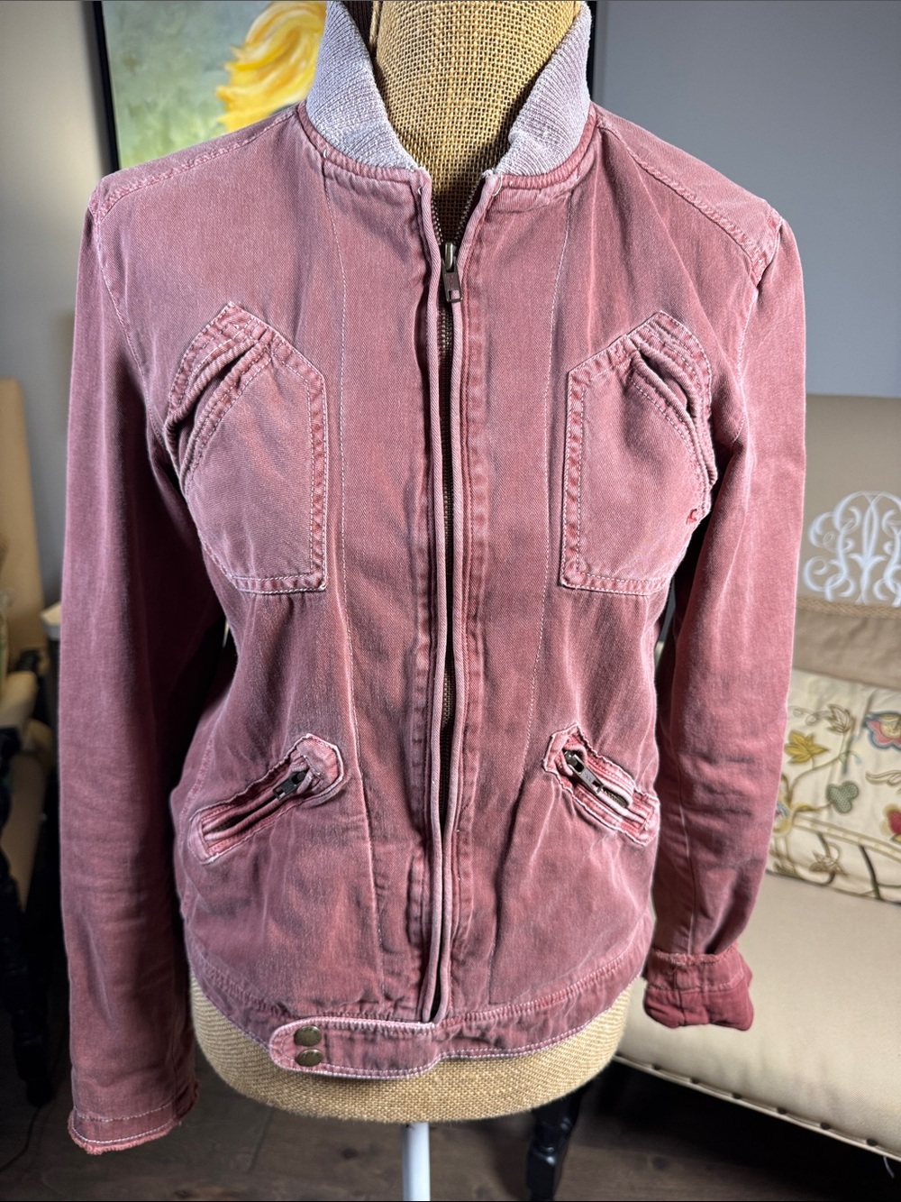 O’Neil Women's Mauve Utility Zip Jacket